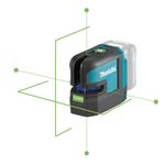 Nivelador laser de linhas cruzadas 25m resistente Água com bolsa suporte de parede sk106gdz makita