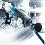 Serra sabre 18v li-ion 3000 golpes por min com 2 baterias carregador maleta djr187rfe makita
