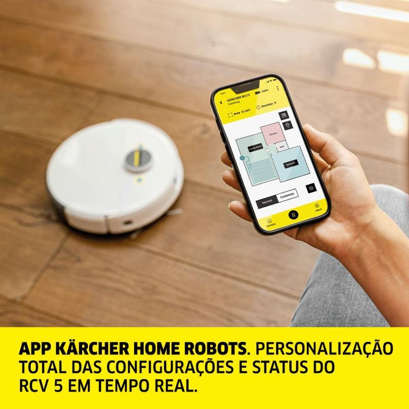 Robô aspirador de pó karcher rcv 5 - bivolt