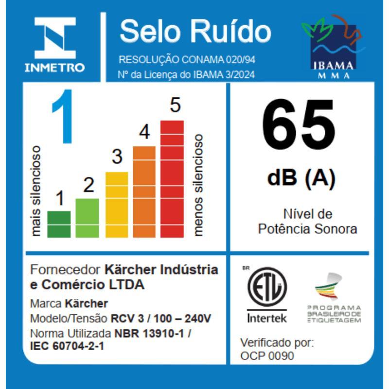 Robô aspirador de pó karcher rcv 3 - bivolt