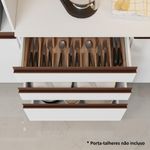 Cozinha completa madesa reims 235001 com armário e balcão - branco