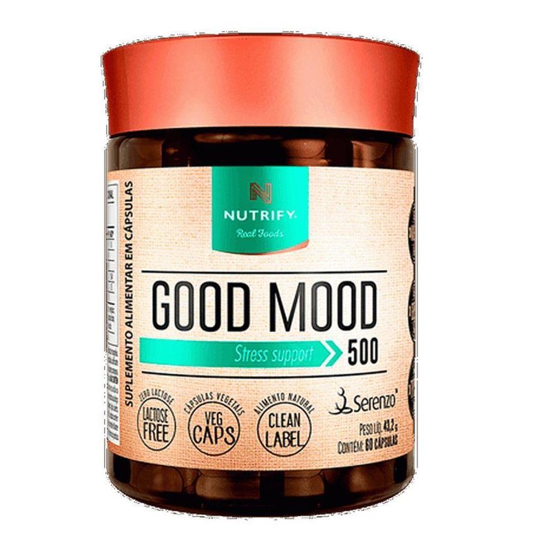 Suplemento Alimentar Nutrify Good Mood Equilíbrio da Serotonina 500MG 60 Caps