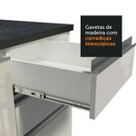 Cozinha completa de canto 100% mdf madesa acordes 479003 armário e balcão - frentes branco brilho