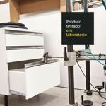 Cozinha compacta madesa topazio pop com armário, balcão e tampo branco