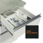 Cozinha completa de canto madesa glamy 349001 com armário e balcão (sem tampo e pia) - branco
