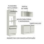 Cozinha compacta madesa topazio com balcão e tampo