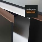 Cozinha compacta madesa reims 200001 com armário e balcão - preto