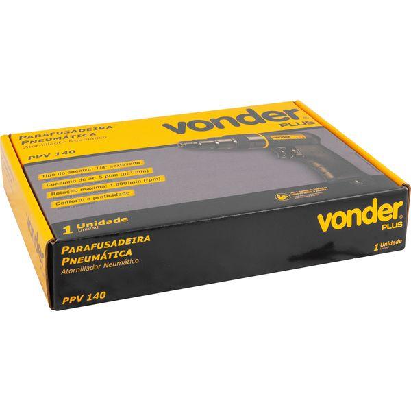 Parafusadeira pneumática encaixe 1/4" ppv 140 - vonder plus