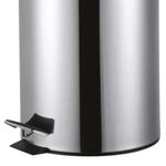 Lixeira redonda 12 litros aço inox com pedal kala