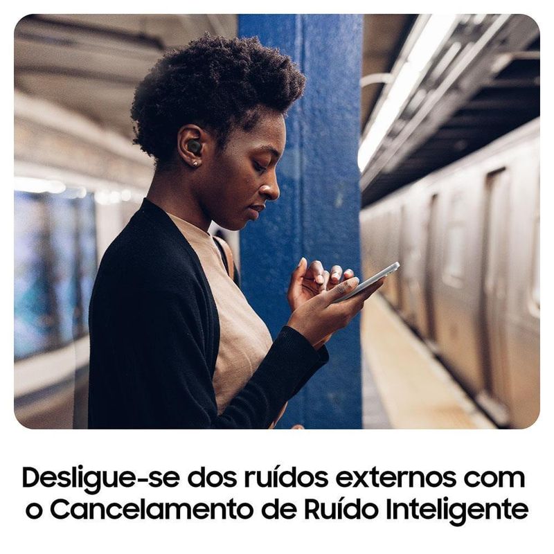 Fone de ouvido sem fio samsung galaxy buds fe - grafite