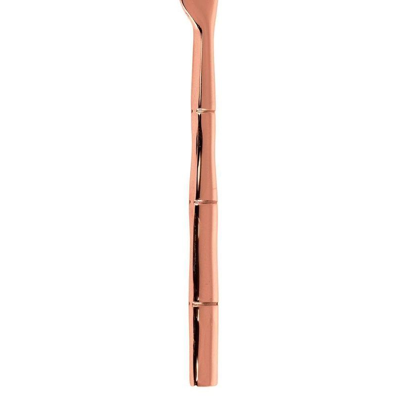 Conjunto de espátulas fracalanza steel wood em aço inox cobre - 6 peças