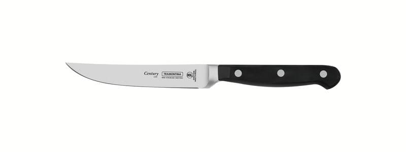 Faca churrasco inox 5 century preto madeira tramontina