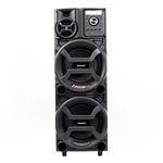 Caixa amplificadora amvox pesadão black aca 2201 com bluetooth, entradas usb, microfone e instrumentos - 2200w