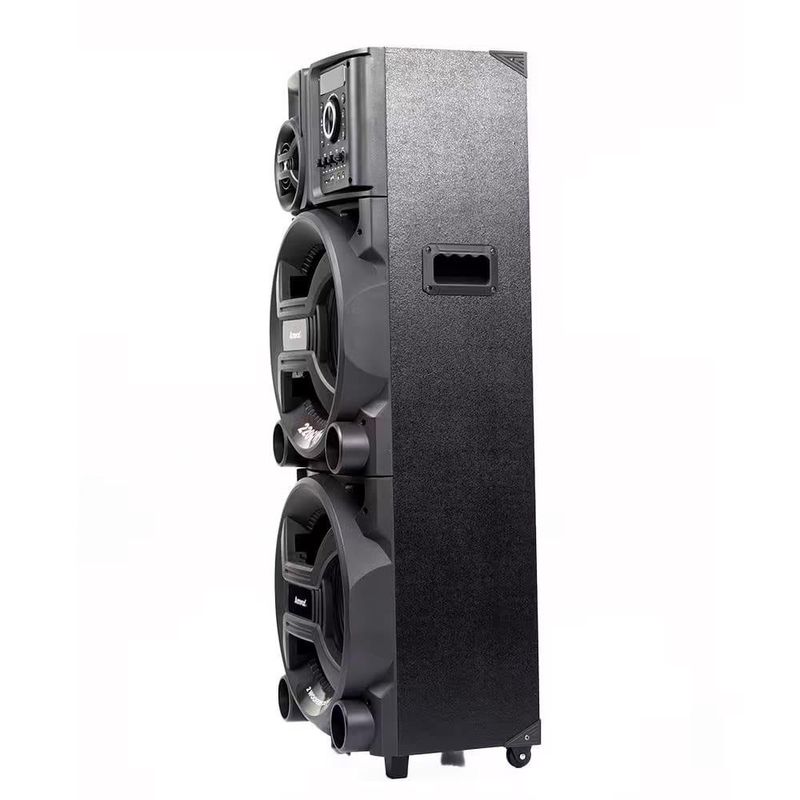 Caixa amplificadora amvox pesadão black aca 2201 com bluetooth, entradas usb, microfone e instrumentos - 2200w