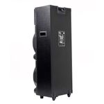 Caixa amplificadora amvox pesadão black aca 2201 com bluetooth, entradas usb, microfone e instrumentos - 2200w