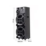 Caixa amplificadora amvox pesadão black aca 2201 com bluetooth, entradas usb, microfone e instrumentos - 2200w