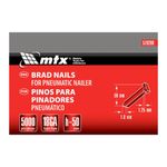 Pinos para pinador pneumático 50x125mm 5000 peças aço carbono mtx fixação robusta