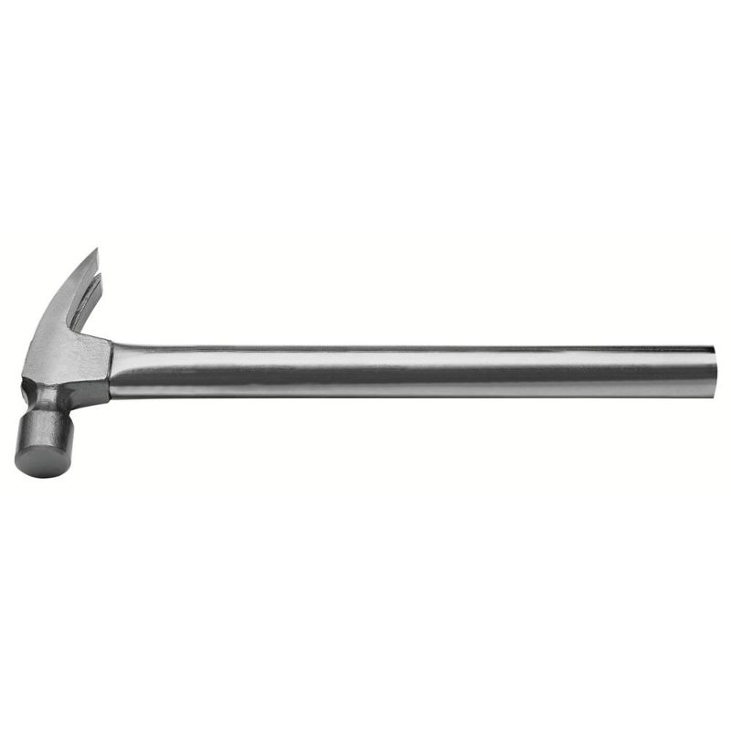 Martelo de unha 16oz tramontina master perfil reto cabo tubular aço especial