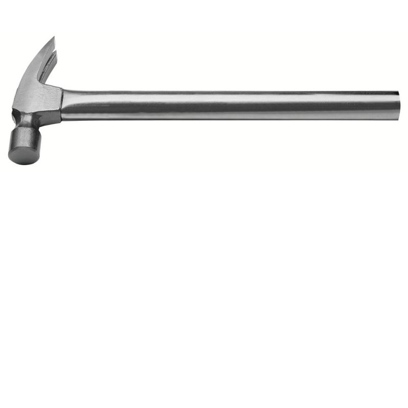 Martelo de unha 16oz tramontina master perfil reto cabo tubular aço especial