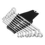 Jogo de chave estrela crv 6-22mm 8 peças stels 1533255 aço cromo vanádio 44 hrc com suporte