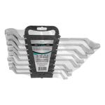 Jogo de chave estrela crv 6-22mm 8 peças stels 1533255 aço cromo vanádio 44 hrc com suporte