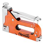 Jogo grampeador ajuste pressão + trena 2m + 500 grampos tipo 53 8mm sparta 4200355 fixação versátil