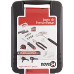 Jogo de ferramentas com 131 peças aço carbono jf131 nove54