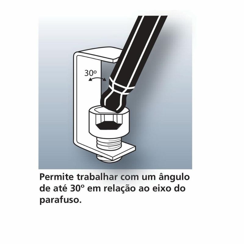 Jogo chaves hexagonais 14 tramontina pro aço cromo vanádio