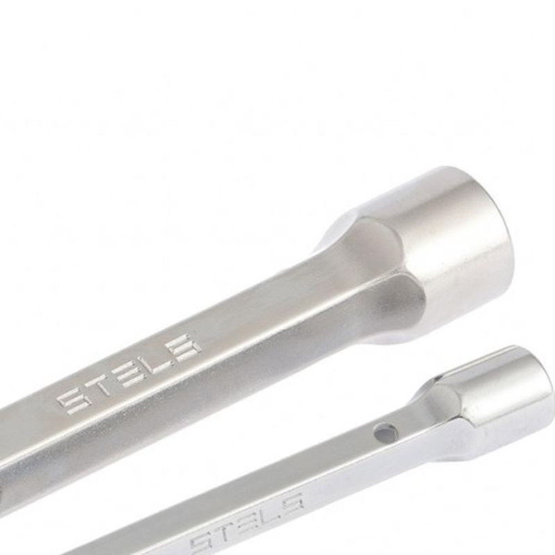 Jogo chave sextavada tubular reforçada 6-19mm stels 1377855 aço crv 40-46 hrc