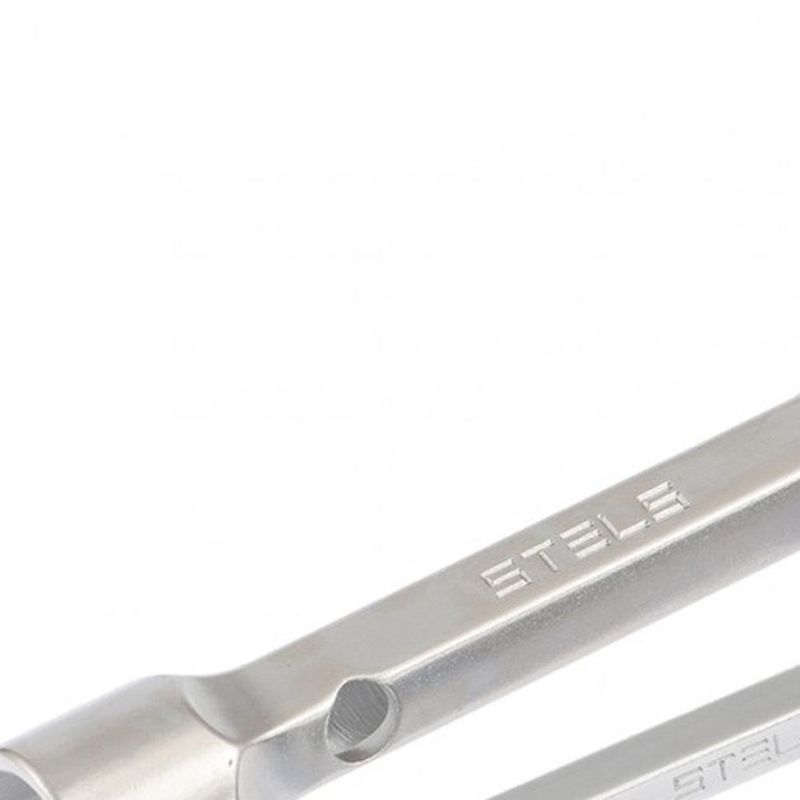 Jogo chave sextavada tubular reforçada 6-19mm stels 1377855 aço crv 40-46 hrc