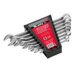 Jogo de chave combinada crv 6-19mm 8 peças aço crv 45 hrc mtx 154089