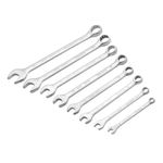 Jogo de chave combinada crv 6-19mm 8 peças aço crv 45 hrc mtx 154089