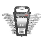 Jogo de chave fixa crv 6-22mm 8pçs aço cromovanádio mtx 152769 alta resistência