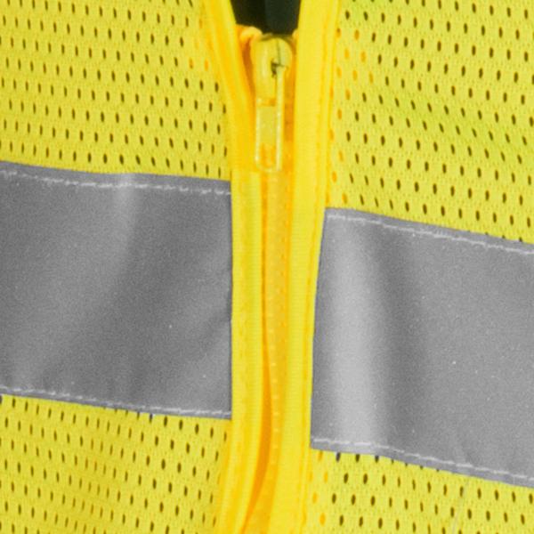 Colete refletivo bolso amarelo ziper cv104 vonder