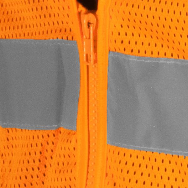 Colete refletivo bolso laranja ziper cv105 vonder