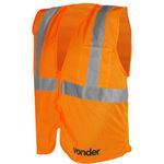 Colete refletivo bolso laranja ziper cv105 vonder