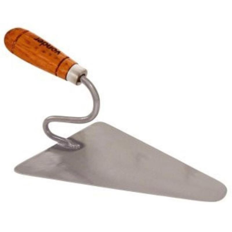 Colher para pedreiro 10" triangular cabo madeira - vonder