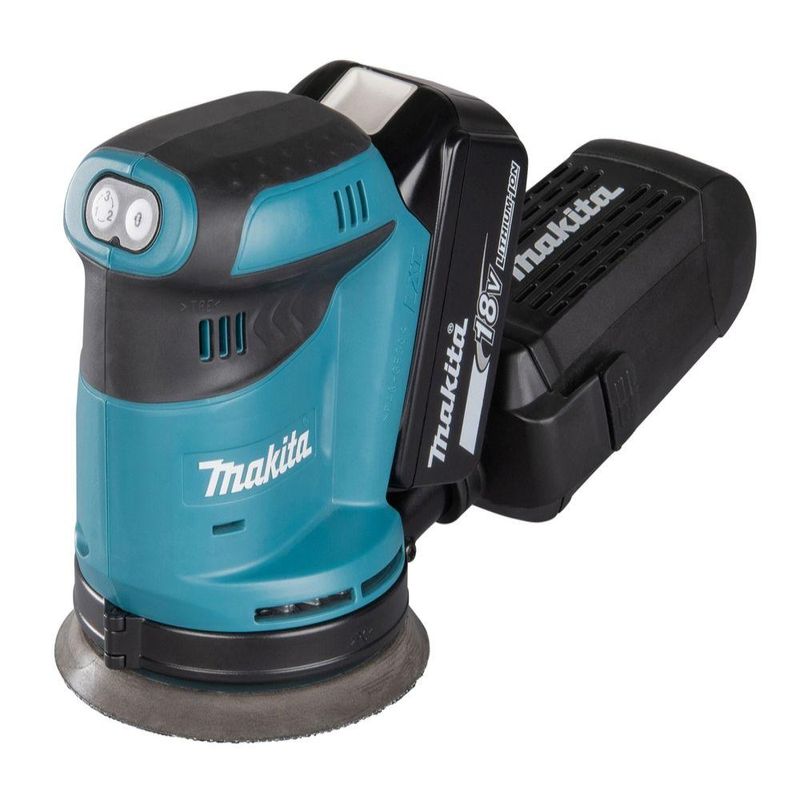 Lixadeira roto orbital bateria 18v 11000 oscilações por minuto adaptável a coletor  dbo180z makita