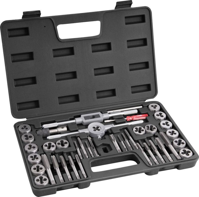 Jogo macho manual e cossinete com 40 peças nove54