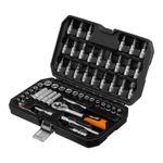 Jogo de ferramentas 1/4'' 56 peças aço crv sparta 135257