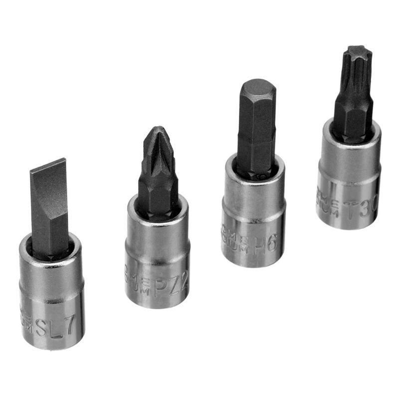 Jogo ferramentas stels 94 peças 1/4'' e 1/2'' aço crv