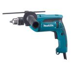 Furadeira de impacto 760w 1/2'' com punho lateral kit de brocas maleta hp1640kx1 220v makita
