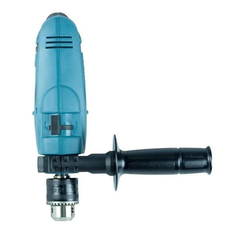 Furadeira de impacto 760w 1/2'' com punho lateral kit de brocas maleta hp1640kx1 220v makita