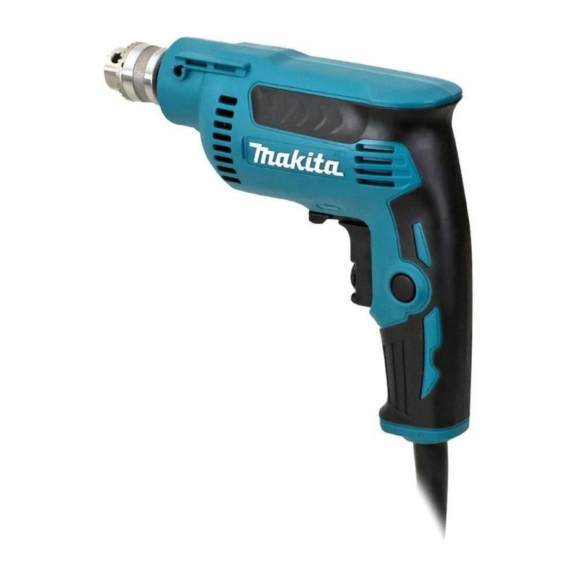 Furadeira de alta rotação 65mm 1/4'' 370w com chave do mandril ergônomica dp2010 110v makita