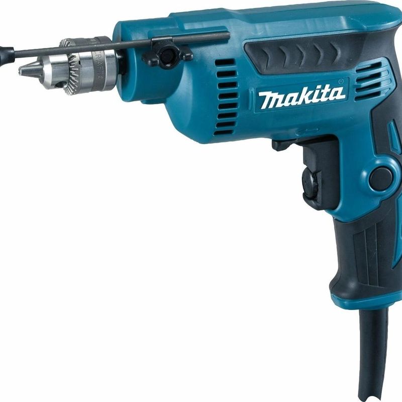 Furadeira de alta rotação 65mm 1/4'' 370w com chave do mandril ergônomica dp2010 110v makita