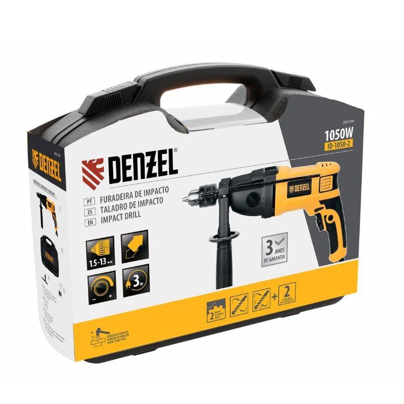 Furadeira impacto 1050w 127v denzel id-1050-2