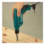 Furadeira industrial encaixe 3/8'' 450w rotação reversível com chave do mandril m6001b 127v makita