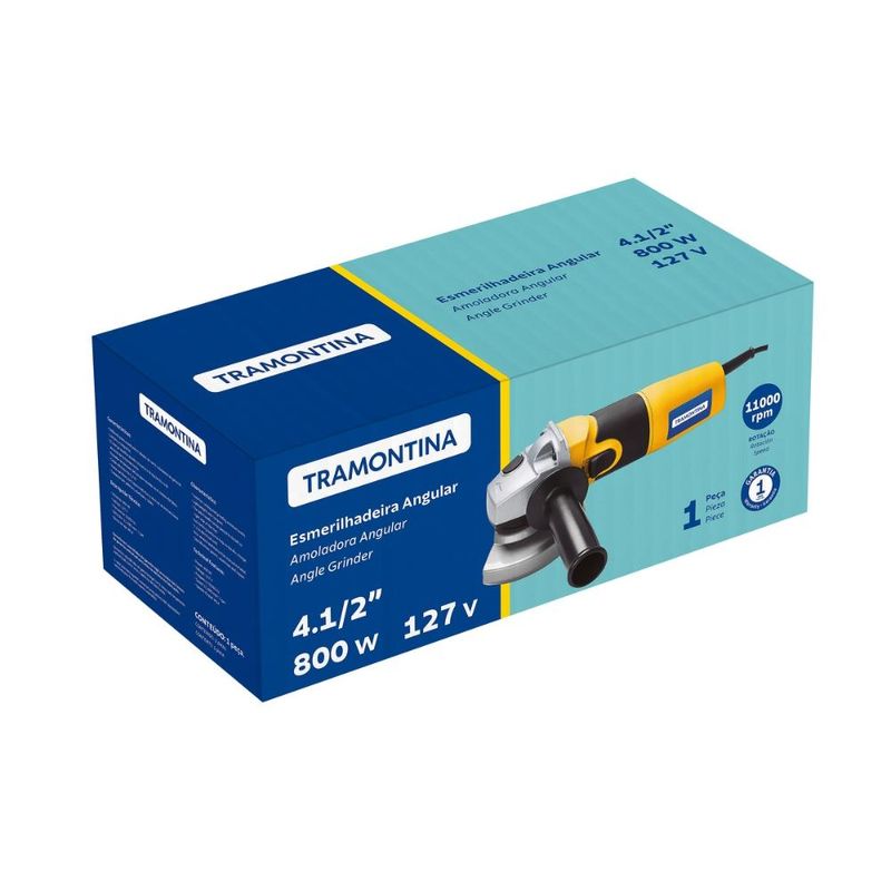 Esmerilhadeira elétrica 800 w 41/2" 127 v tramontina