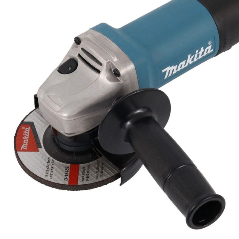 Esmerilhadeira angular 115mm industrial 840w chave punho 5 discos maleta 9557hpgx2 127v makita