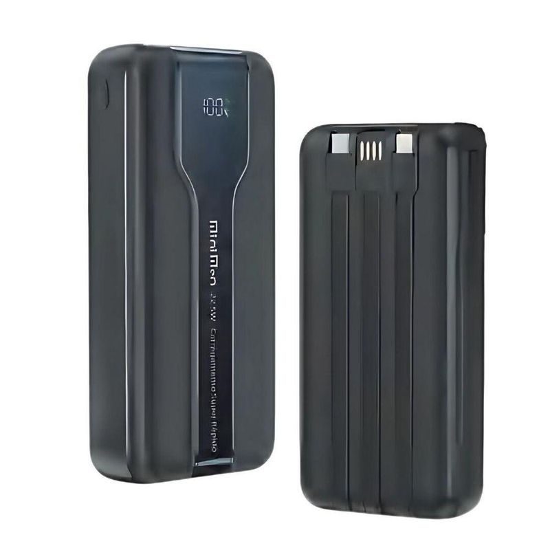 Carregador Portátil Power Bank Minimen 10000mah Carregamento Rápido 22,5w